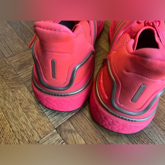 Pre-owned Womens Adidas Ultraboost 2020 Signal Pink Gold Lace Up Size 6.5 - Picture 5 of 7